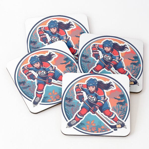 Item preview, Winter Sports Women Hockey Games Sticker designed and sold by colorleafz.