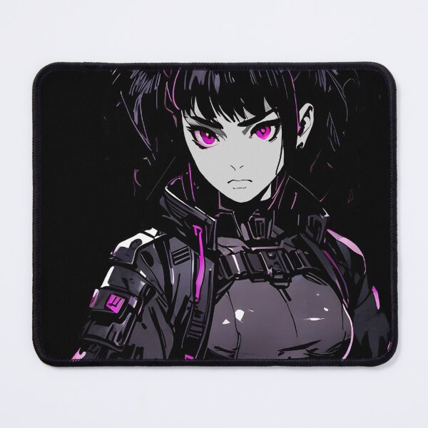 Item preview, NEON: Monochrome Tactical Harness Stance | Cute Cyberpunk Anime Girl designed and sold by Sytrics.