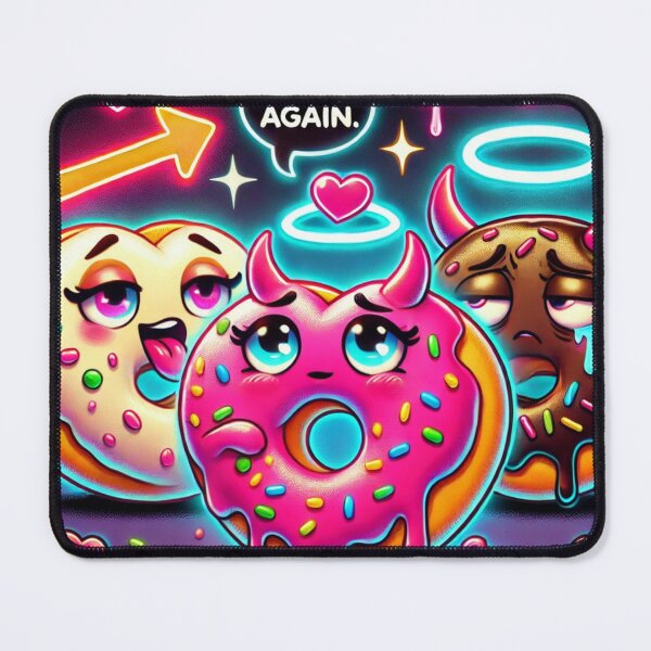 Item preview, I’m This Again / I’m Out – Neon Donut Relationship Meme  designed and sold by ComedyInkFactor.
