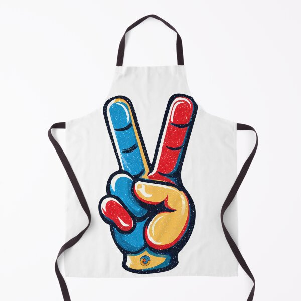 Item preview, Retro Pop Art Peace Sign - Colorful Hand Victory Gesture by Design Artistia designed and sold by DesignArtist.ia.