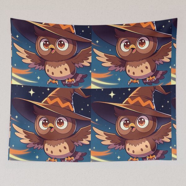 Item preview, Copy of Cute Chibi Owl Wizard with Surprised Face Hoodie Design designed and sold by NovaDigitalArt45.
