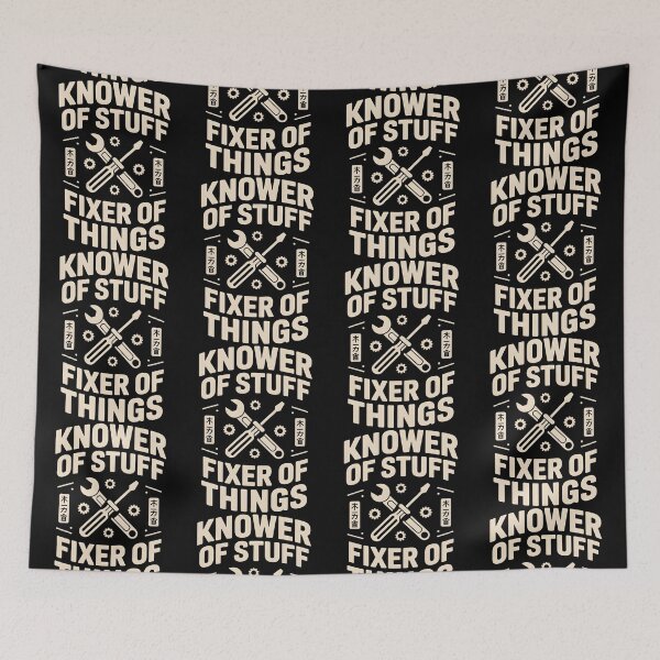 Item preview, Knower of Stuff Fixer of Things Funny Mechanic designed and sold by BLZART.