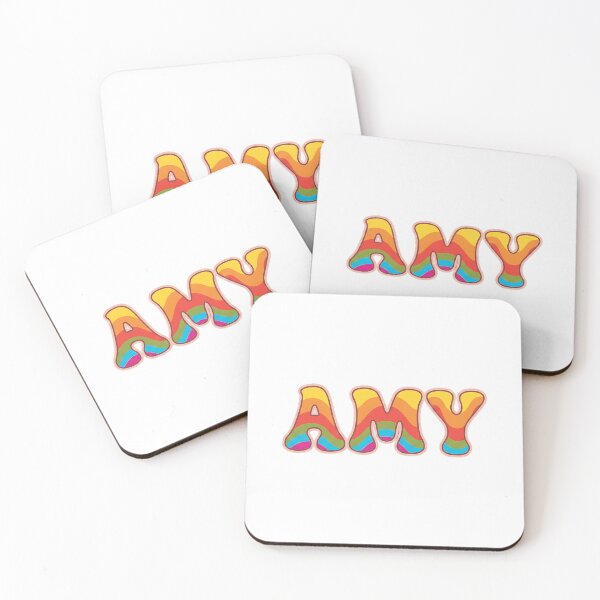 Item preview, ❤️ Amy Personalized Name Wavy Retro Shirt, Coffee Mug, Sticker Gift designed and sold by HelixPedia.