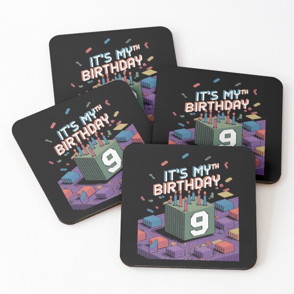 Item preview, Birthday Boy It's My 9th Birthday Video Game Pixel  designed and sold by DigitaldeligArt.