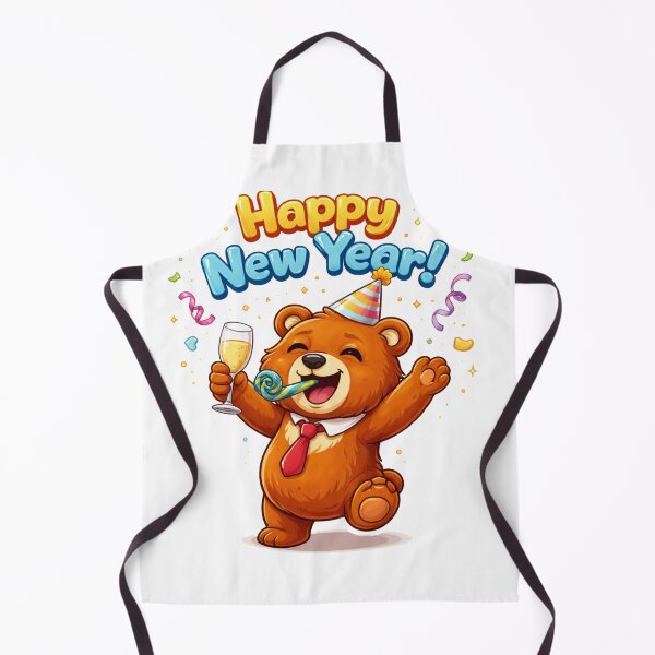 Item preview, Cheerful Bear with Big Smile – Cute Cartoon Sticker Design designed and sold by RelateAndTee.