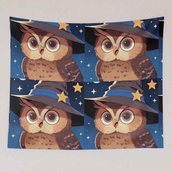 Item preview, Copy of Cute Chibi Owl Wizard with Surprised Face Hoodie Design designed and sold by NovaDigitalArt45.