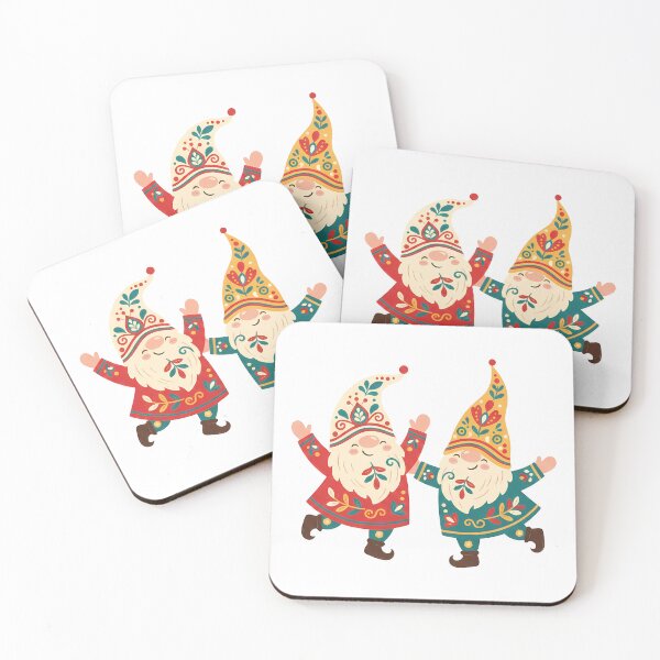 Item preview, Dancing Gnomes – Scandinavian Folk Art by heidiannemorris © designed and sold by FOLK ART FUSION by heidiannemorris.