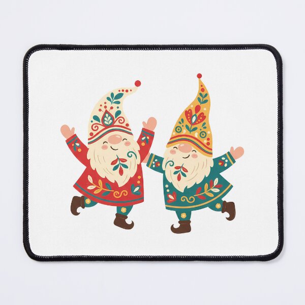 Item preview, Dancing Gnomes – Scandinavian Folk Art by heidiannemorris © designed and sold by FOLK ART FUSION by heidiannemorris.