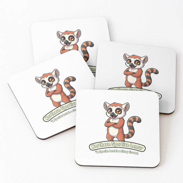 Item preview, Northern Sportive Lemur Conservation Quote - Endangered Animal Mascot designed and sold by MarsupilamiFans.