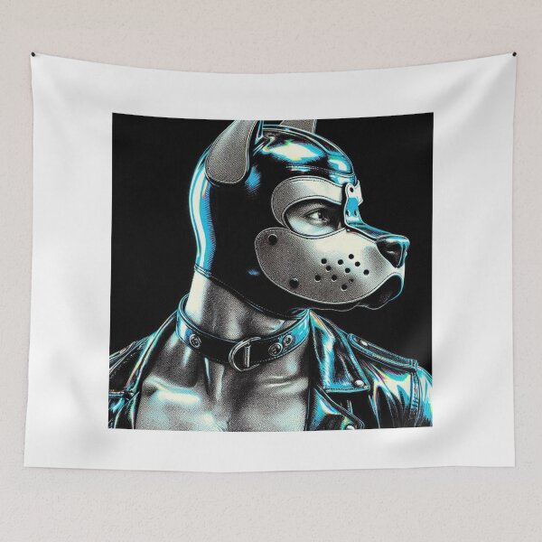 Item preview, Pup Play - CyberPup Wolfie Gay Leather Bar Berlin Pride Graphic Design designed and sold by ItsAKinkThing.