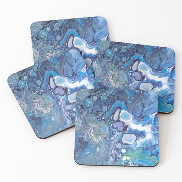 Item preview,  Blue Hypnotic Fluid Art Abstract  designed and sold by GezBray.