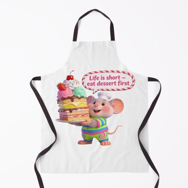 Item preview, Life Is Short Eat Dessert First, Zippy Mouse Graphic Tee designed and sold by Zippy Creation.