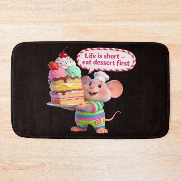 Item preview, Life Is Short Eat Dessert First, Zippy Mouse Graphic Tee designed and sold by Zippy Creation.