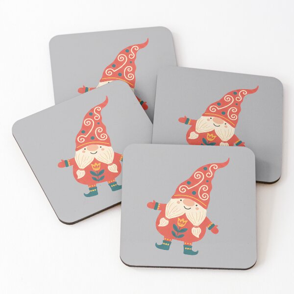 Item preview, Smiling Gnome – Scandinavian Folk Art by heidiannemorris © designed and sold by FOLK ART FUSION by heidiannemorris.