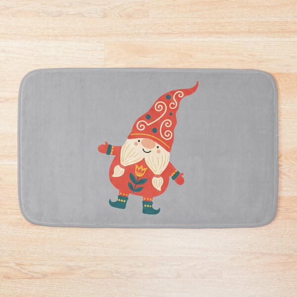 Item preview, Smiling Gnome – Scandinavian Folk Art by heidiannemorris © designed and sold by FOLK ART FUSION by heidiannemorris.