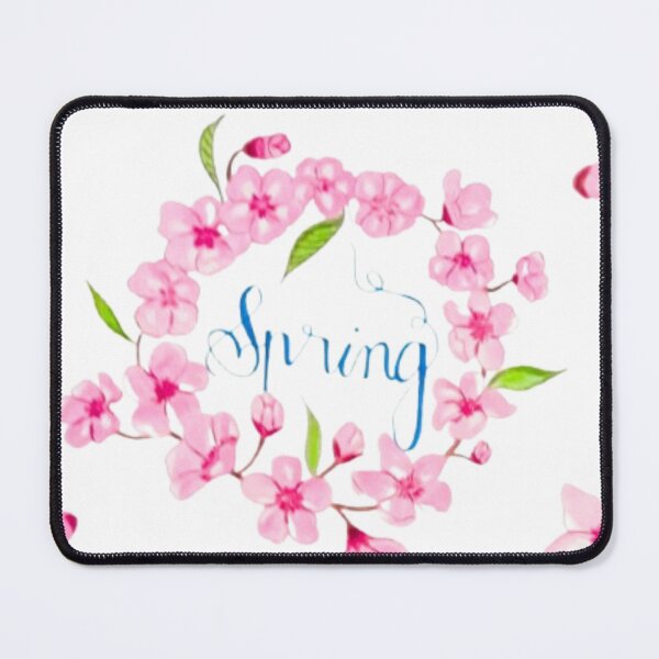 Item preview, Spring Blossom Wreath – Hand-Painted Floral Typography designed and sold by MysticPurpleHue.