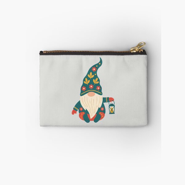 Item preview, Sitting Gnome with Lantern – Scandinavian Folk Art by heidiannemorris © designed and sold by FOLK ART FUSION.