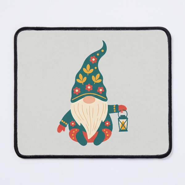 Item preview, Sitting Gnome with Lantern – Scandinavian Folk Art by heidiannemorris © designed and sold by FOLK ART FUSION by heidiannemorris.