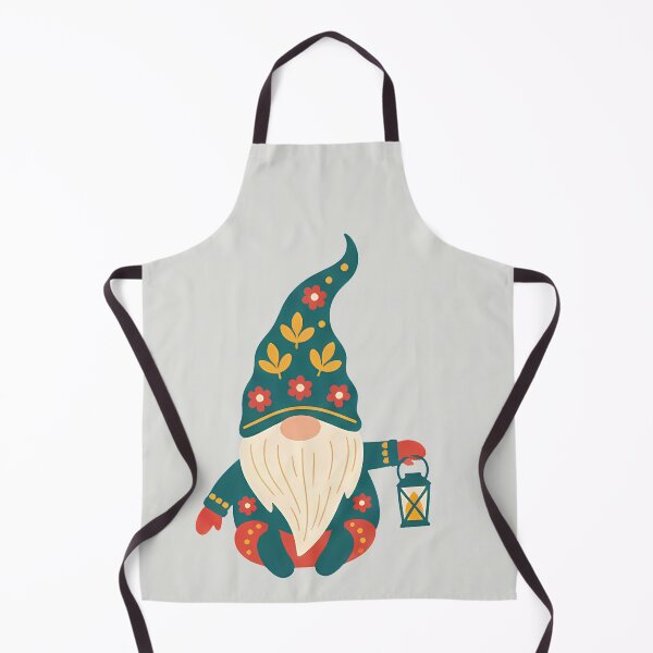 Item preview, Sitting Gnome with Lantern – Scandinavian Folk Art by heidiannemorris © designed and sold by FOLK ART FUSION by heidiannemorris.