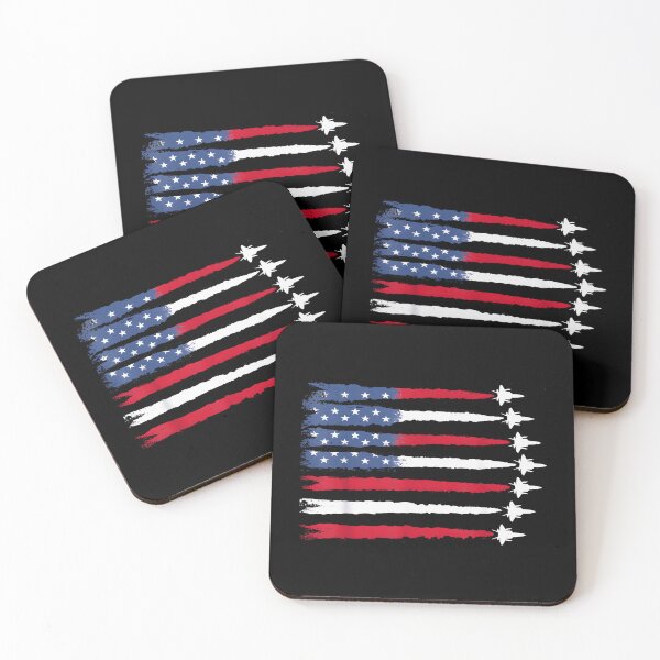 Item preview, Patriotic Red White Blue USA Flag Fighter Jets 4th of July designed and sold by ChestOutLoud.