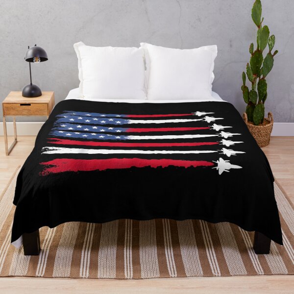 Item preview, Patriotic Red White Blue USA Flag Fighter Jets 4th of July designed and sold by ChestOutLoud.