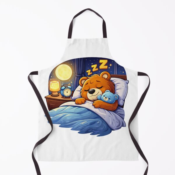 Item preview, Sleepy Bear in Cozy Bed – Cute Nighttime Cartoon Sticker designed and sold by RelateAndTee.