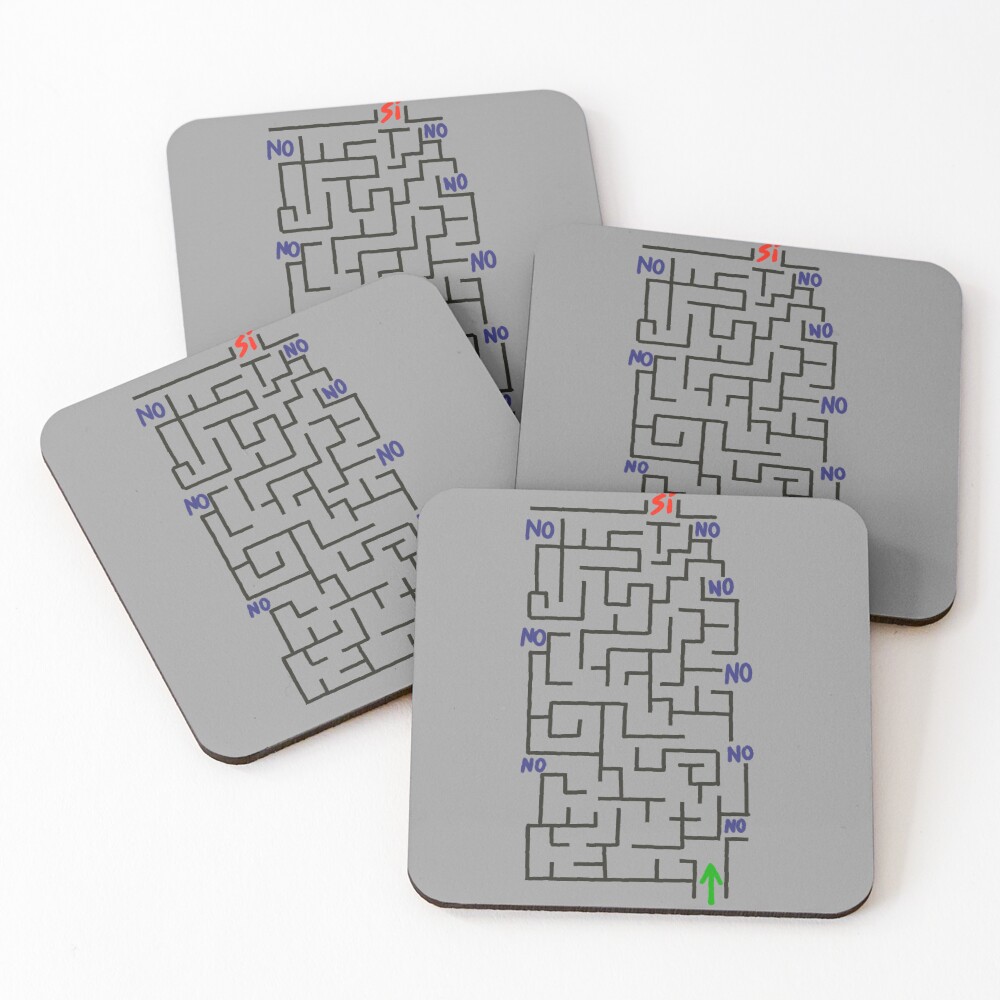 Item preview, Coasters (Set of 4) designed and sold by ROCIODRAMATICA.