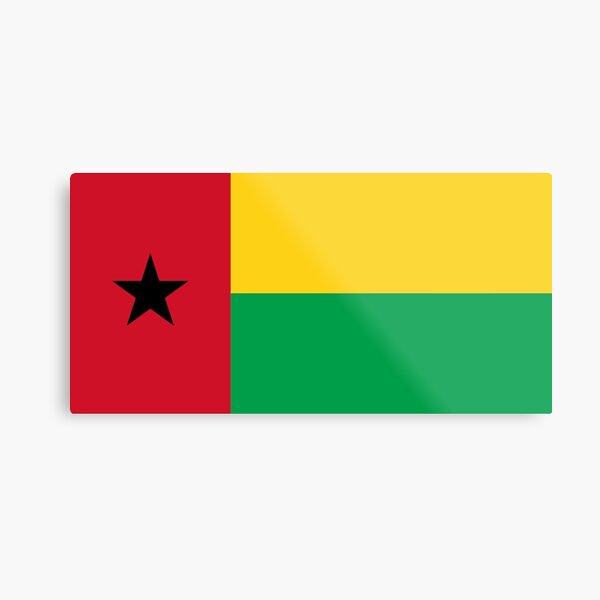 Guinea-Bissau Flag- Show your love for Guinea-Bissau! Metal Print