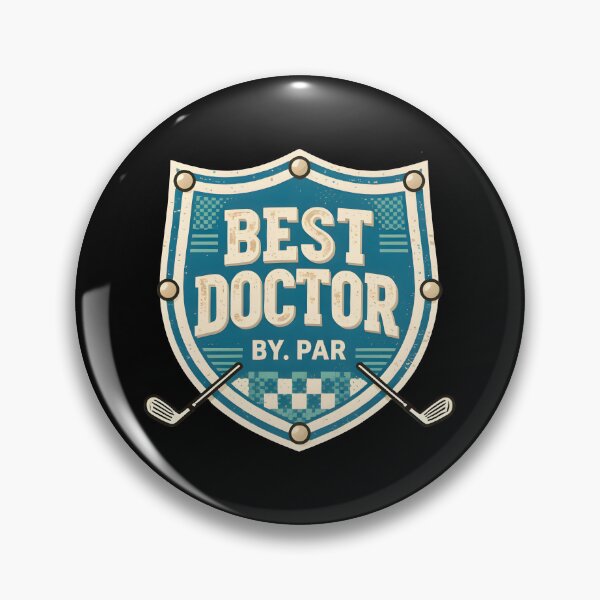 Item preview, BEST DOCTOR Golf Badge – Vintage Retro Gift designed and sold by MKV Design.