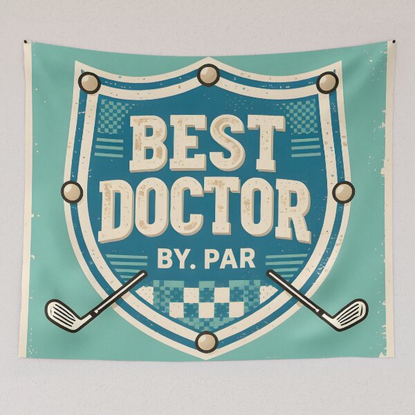 Item preview, BEST DOCTOR Golf Badge – Vintage Retro Gift designed and sold by MKV Design.