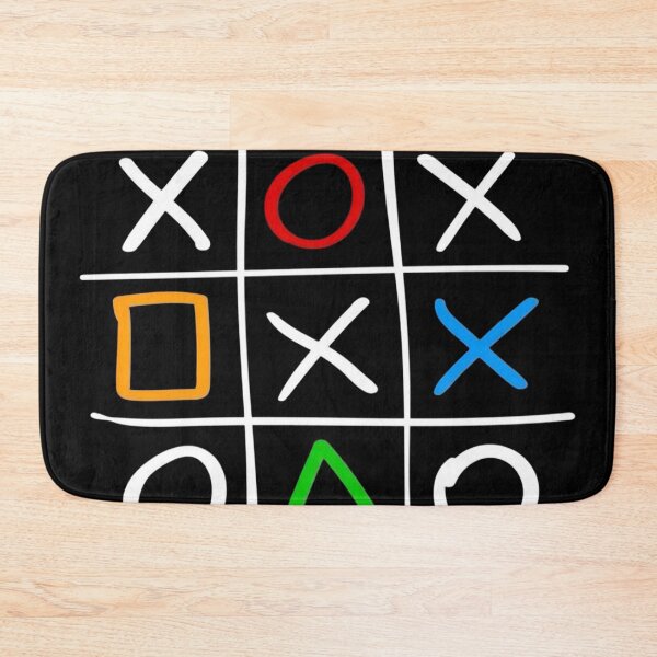 Item preview, Neon Tic Tac Toe PlayStation Symbols Art designed and sold by Kruti Collection.