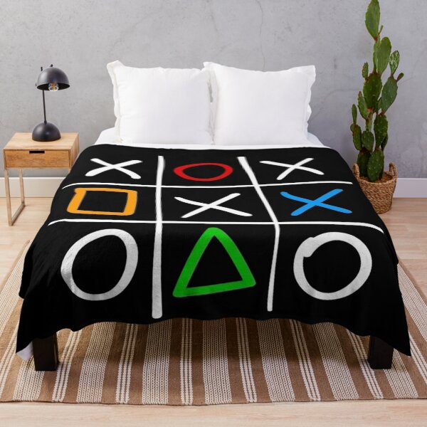 Item preview, Neon Tic Tac Toe PlayStation Symbols Art designed and sold by Kruti Collection.