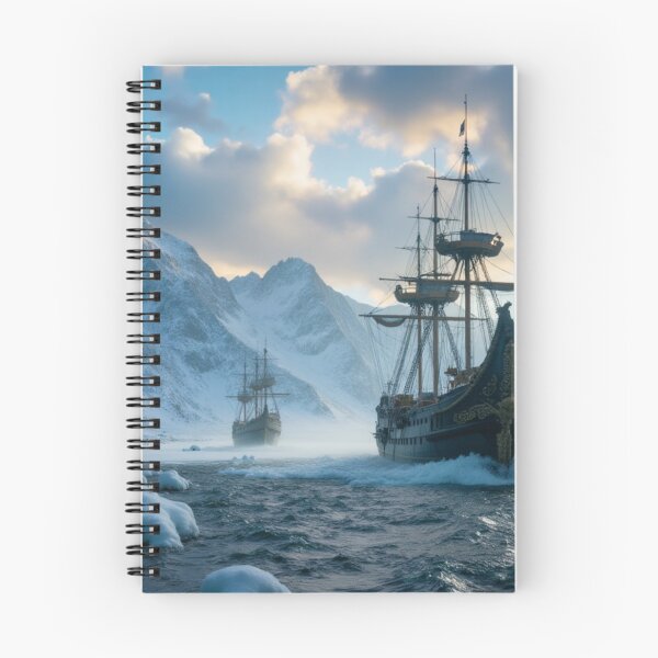Item preview, Northern Silence – A Lone Ship in Frozen Waters designed and sold by Crazy Ronald.