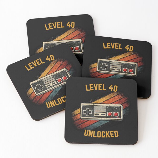 Item preview, Level 40 Unlocked - Funny 40th Birthday Retro Gamer Gift designed and sold by JakubDesigns89.