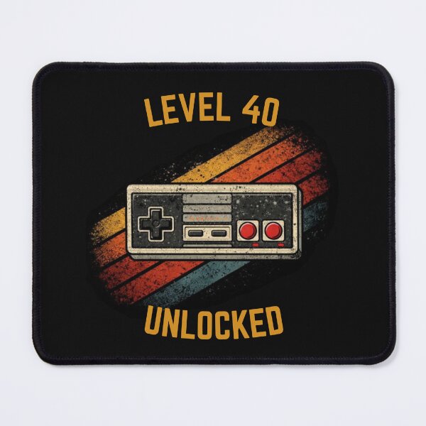 Item preview, Level 40 Unlocked - Funny 40th Birthday Retro Gamer Gift designed and sold by JakubDesigns89.