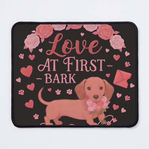 Item preview, Cute Dachshund Love Illustration designed and sold by PawJoyParents.