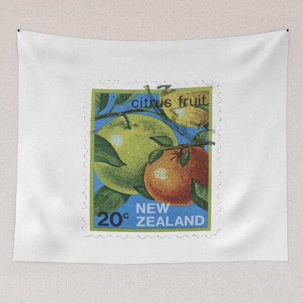 Item preview, New Zealand Citrus Fruit Vintage Postage Stamp designed and sold by red-amber65.