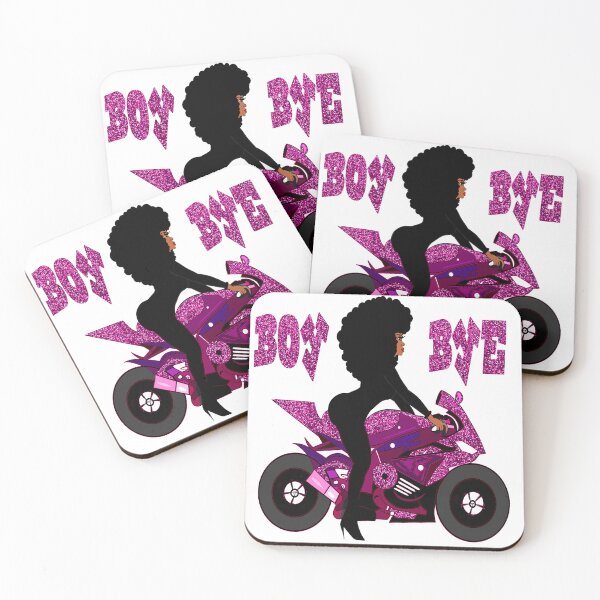 Item preview, Boy Bye Biker Babe Pink Glitter designed and sold by PRETTYGIRLZTING.