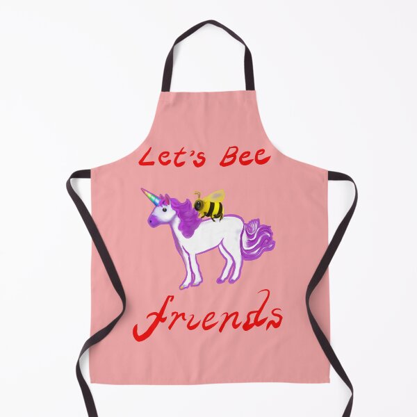 Item preview, Bee themed gifts for women, men and kids. Let’s Bee friends - honey bee and Rainbow horned unicorn celebrate friendship save the bees designed and sold by Artonmytee.