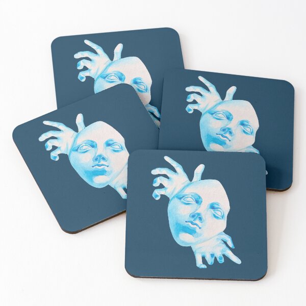 Item preview, Monochromatic Blue Greek Statue Phantom Mask  designed and sold by TDK-illust.