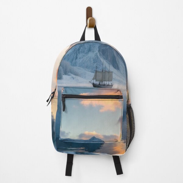 Item preview, Northern Dusk – A Ship Crossing the Golden Horizon designed and sold by Crazy Ronald.