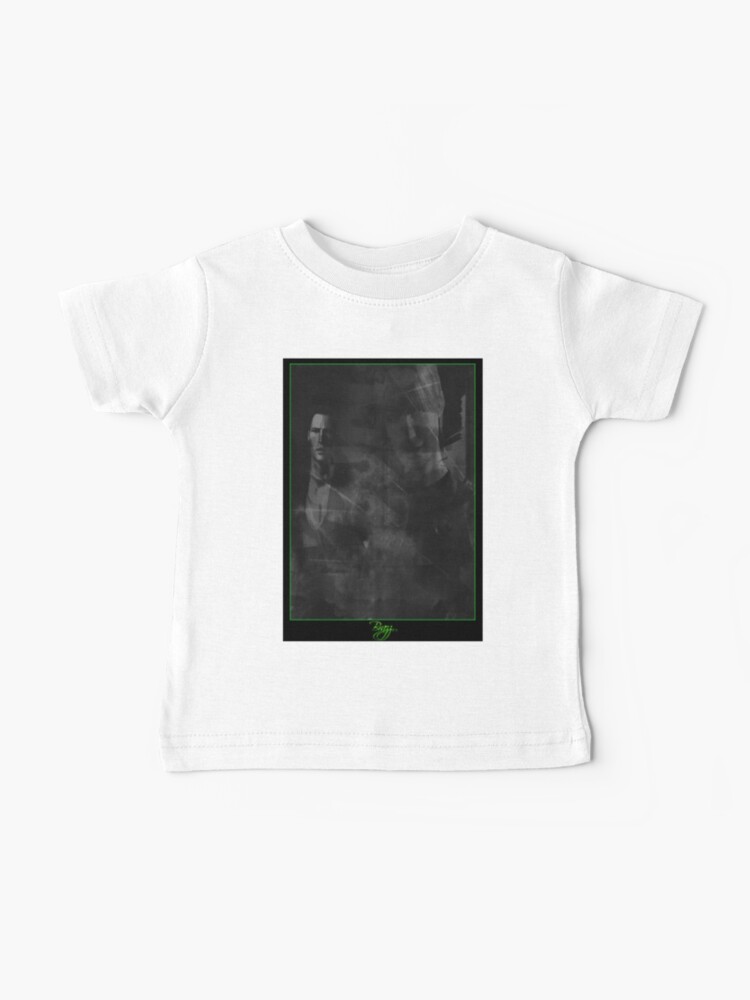 Silent Hill 1 Harry Mason Cybil Bennett Ps1 Gray Green Baby T Shirt By Lilflipjimmy Redbubble