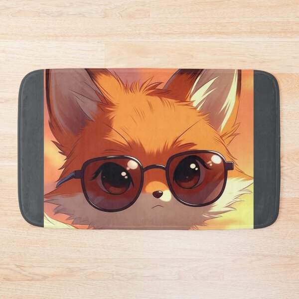 Item preview, Copy of Playful Anime Fox with Sunglasses Sunset Chibi Art designed and sold by NovaDigitalArt45.