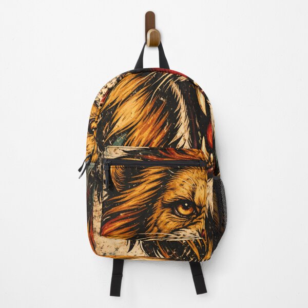 Item preview, A VINTAGE JAPANESE LION PAINTED ON THE WALLS designed and sold by infinitearte.