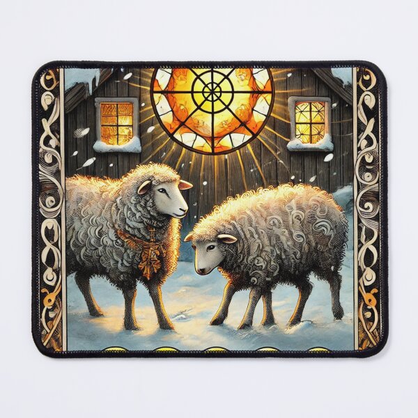 Item preview, Sheepism – Five of Pentacles Tarot Card designed and sold by Thpoar.