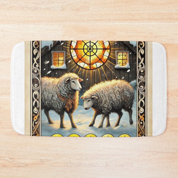 Item preview, Sheepism – Five of Pentacles Tarot Card designed and sold by Thpoar.