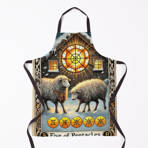 Item preview, Sheepism – Five of Pentacles Tarot Card designed and sold by Thpoar.