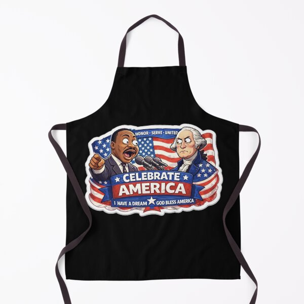 Item preview, Celebrate America: MLK Jr. & George Washington Patriotic Unity Sticker designed and sold by zuzzelek44.
