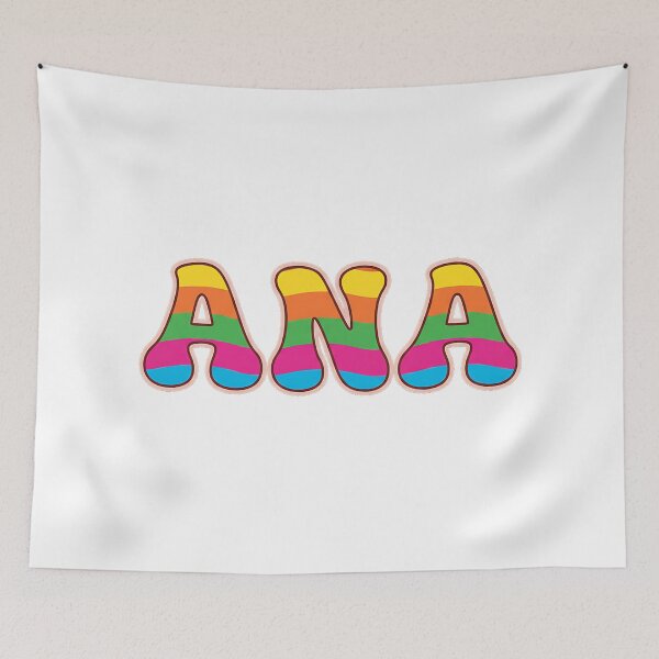 Item preview, ❤️ Ana Personalized Name Wavy Retro Shirt, Coffee Mug, Sticker Gift designed and sold by HelixPedia.