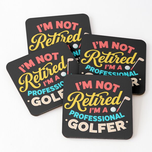 Item preview, I’m Not Retired – Funny Retro Golfer Design designed and sold by MKV Design.